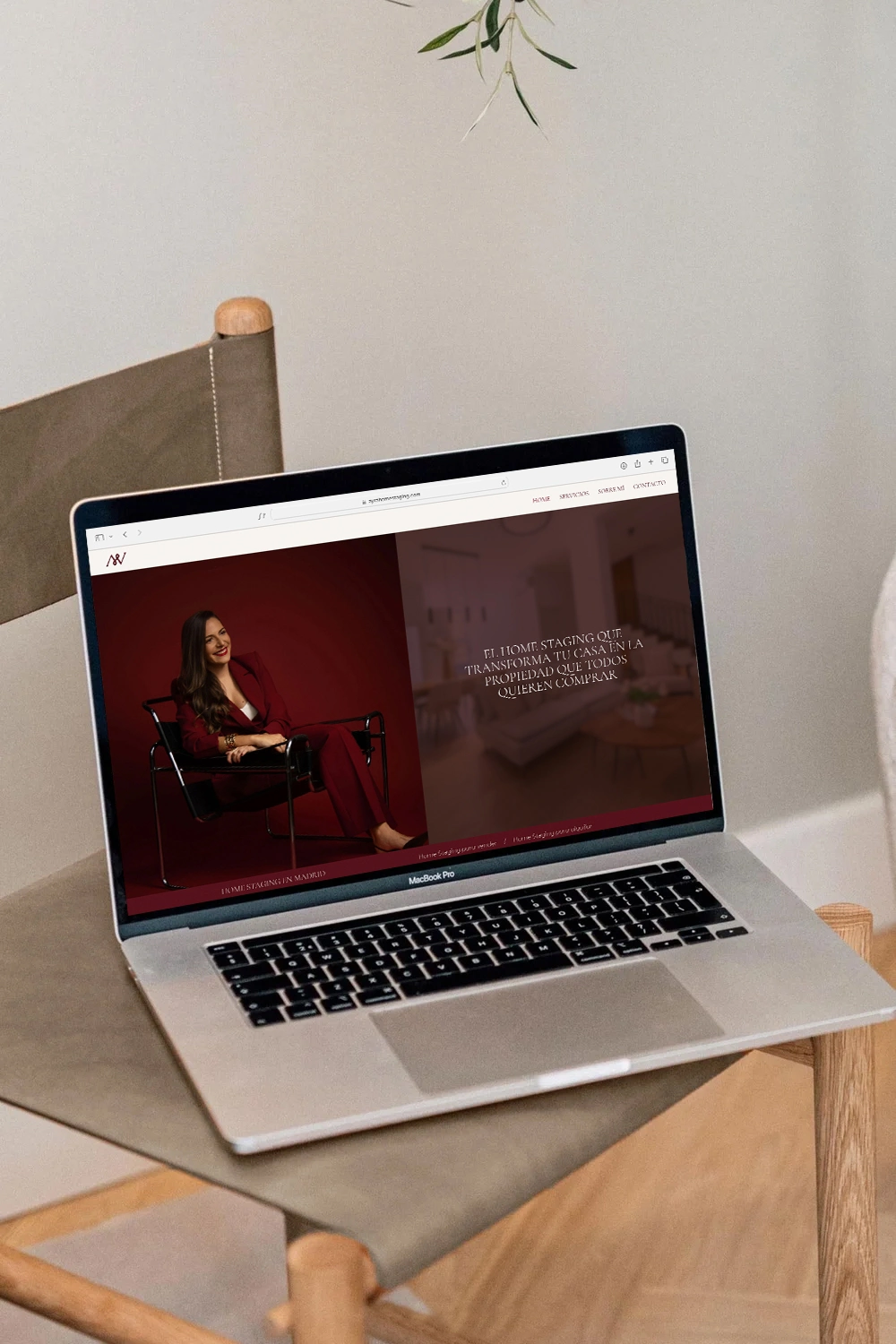 Diseño Web Home Staging Omayra Dilà Estudio Kit Digital Web elegante femenina OMAYRA