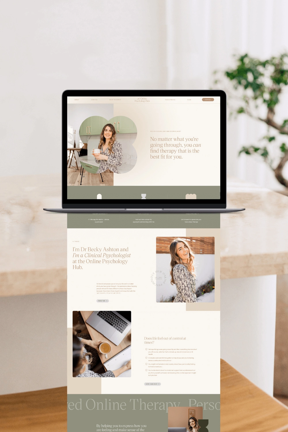 Diseño Web Psicóloga Dilà Estudio Kit Digital Web elegante femenina 1